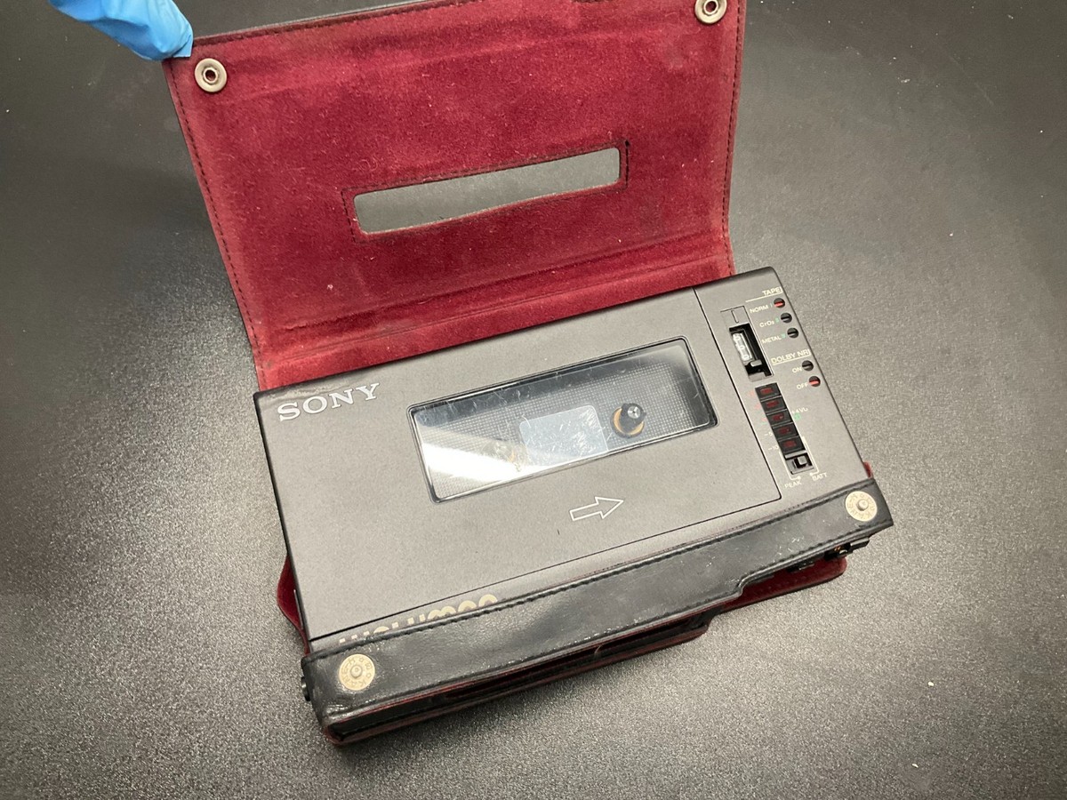 Parts Repair Sony Walkman Professional WM-D6 w/ Leather Case