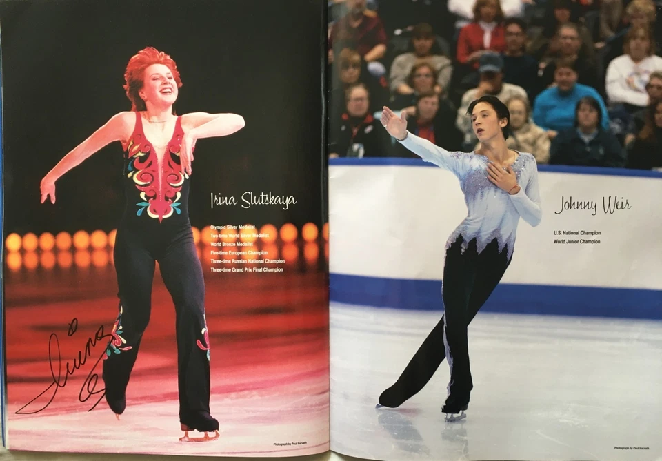 2004 Champions On Ice cast signed skating program Michelle Kwan Cohen Slutskaya - Image 2 of 4