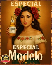 Modelo Especial - Rare - 11 x 14 Metal Beer Sign