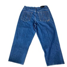 Vintage 90s Y2K Men's Fubu Collection Wide Baggy Denim Jeans Blue 38x30 Hip Hop