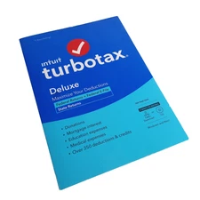 Turbotax Deluxe 2022 Federal Returns + Federal E-File State PC/Mac CD/Download