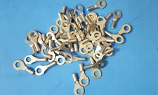 100 pcs- Ring Terminal Connector, 22-16 AWG #8 STUD NON-INSULATED , STA-KON, A86