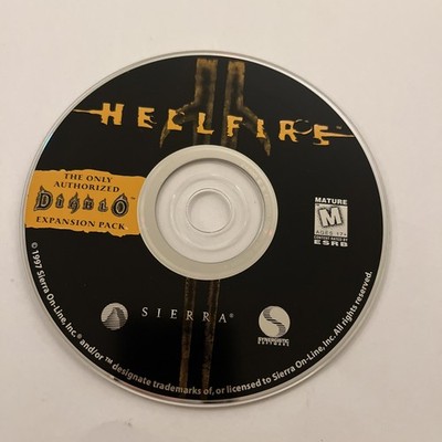 Diablo: Hellfire - Single Player Expansion Pack (PC CD-ROM, 1997) Disc Only