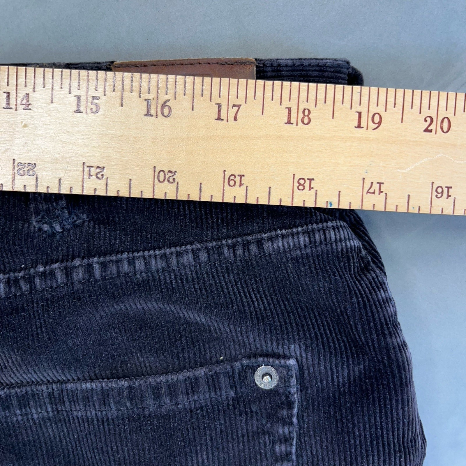 Tommy Hilfiger Pants VTG. Dark Brown Corduroy Men 38x32 thumbnail 8