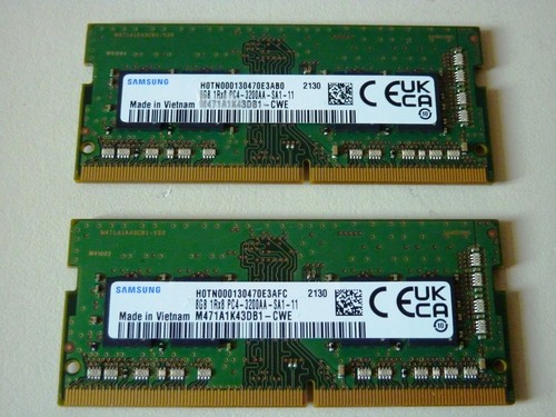 Samsung Laptop Arbeitsspeicher 16GB (2 x 8GB) DDR4 PC4-3200AA SO-DIMMS