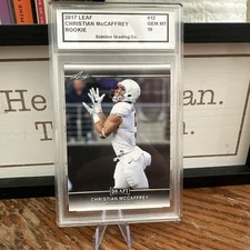 2017 Leaf Draft - #12 Christian McCaffrey Rookie Mint  10 - RARE Graded 10 card. rookie card picture