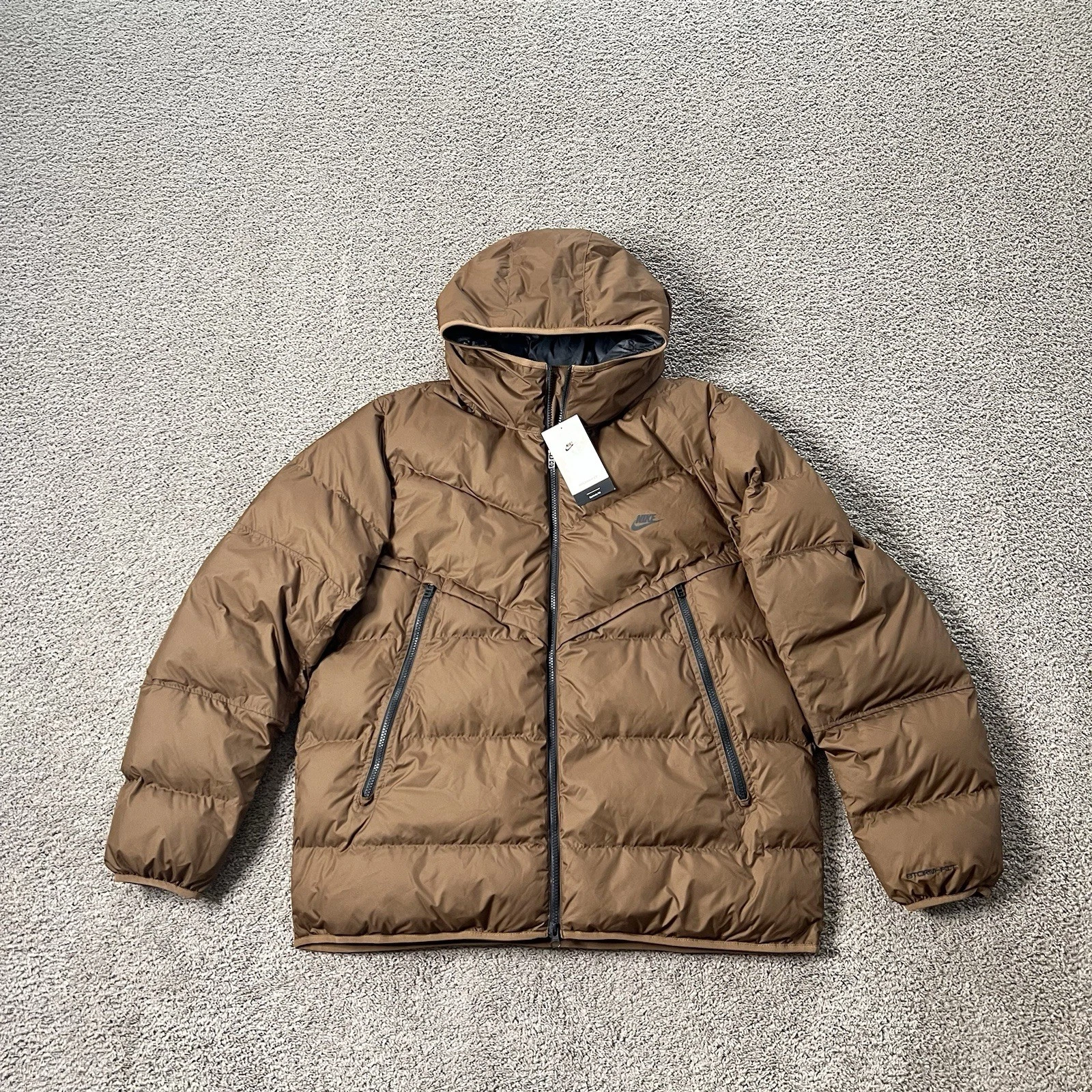 Nike Sportswear Storm-FIT Windrunner Primaloft Hooded Jacket Men’s Size XL Brown