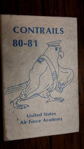 Air Force Academy Contrails Cadet Handbook 1980- 81 GREY COVER USAFA Book