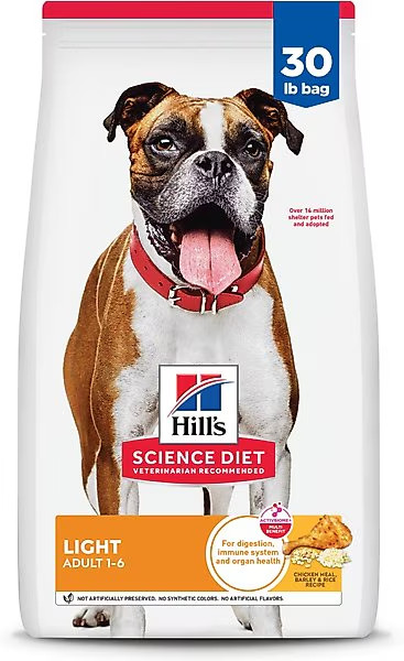Hill's Science Diet Adult Light Weight Management with Chicken Meal & Barley Dry