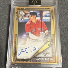 2022 Topps Transcendent Collection Jarren Duran Gold Deco 1/1 Auto RC Batting