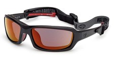 Harley-Davidson Men's Gym Time 2.0 Sunglasses w/ Headstrap, Red Mirror Lenses