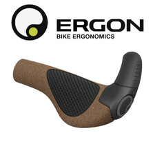 Ergon GP2 Evo BioKork Bike Grips with Mini Ba...