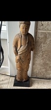 Carved Wooden Standing Buddha Statue