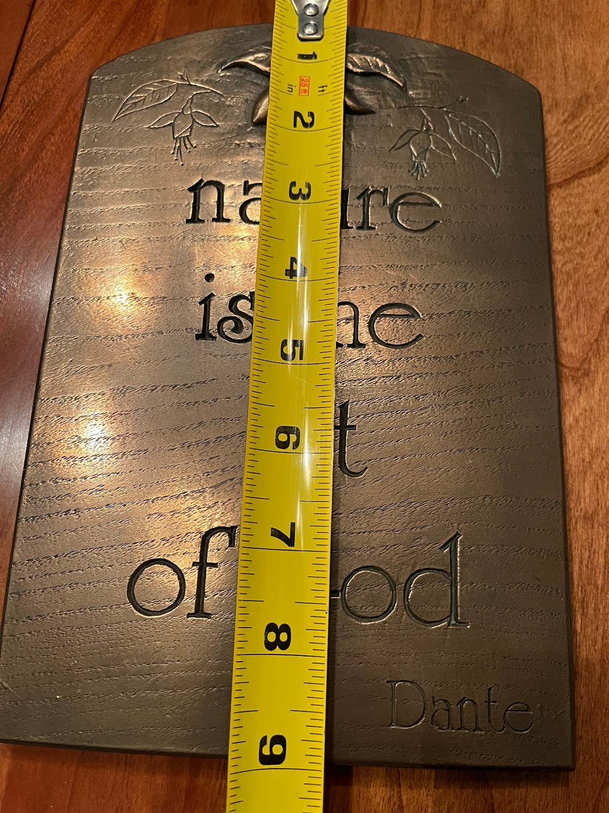 Wild Goose Studio Nature is the art of God Bronze Plaque Irish Craft Ireland