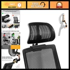 Ergonomic Office Chair Headrest Attachment - Adjustable Height & Angle, Mesh Des