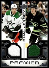 2022-23 Upper Deck Premier Dual Jersey Joe Pavelski/Roope Hintz /99