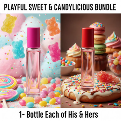 2 Pack 10ML His & Hers 1 Each Perfume Premium Body Oil Roll Bundle #67