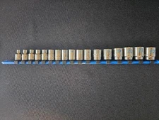 Matco #17 Piece 3/8” Drive Metric 6 Point Chrome Socket Set