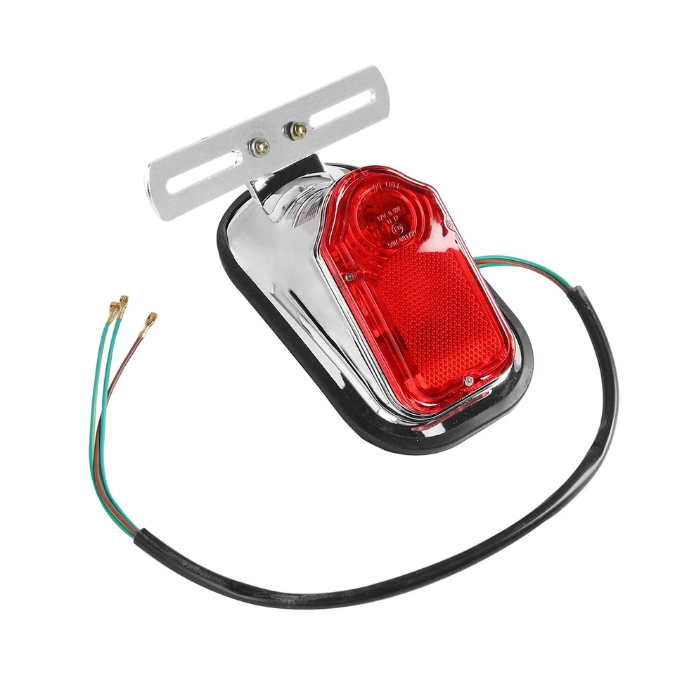 Chrome Tombstone Tail Light Turn Signal For Harley Softail Springer Custom Foto 2 de 4