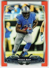 2014 Topps Chrome #71 Reggie Bush FOOTBALL Detroit Lions