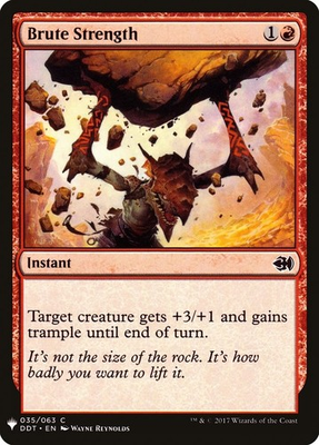 #ad #ad Brute Strength The List 35 MTG NM $1.55