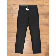 NWT 110 Banana Republic Black High Waisted Straight Leg Ankle Pants Size 2