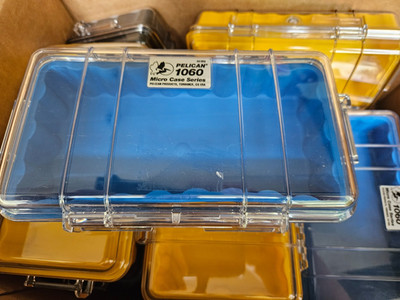 Pelican 1060 Micro Case Waterproof CrushProof Phone/Camera Yellow,Red,Black,Blue