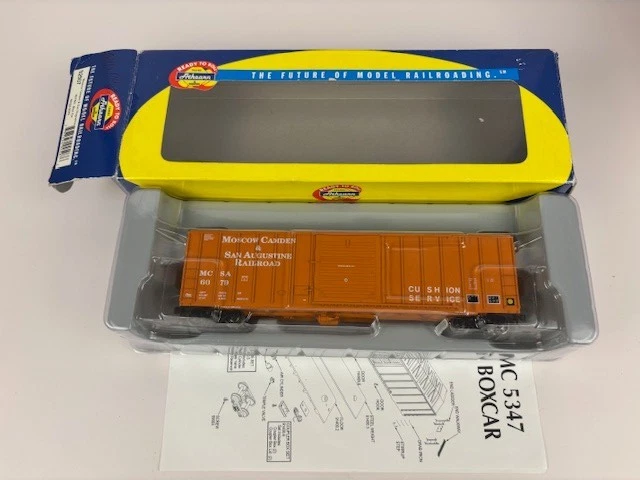 HO Athearn 92507 Moscow Camden & San Augustine 50’ FMC 5347 Boxcar MCSA #6079 - Image 3 of 4