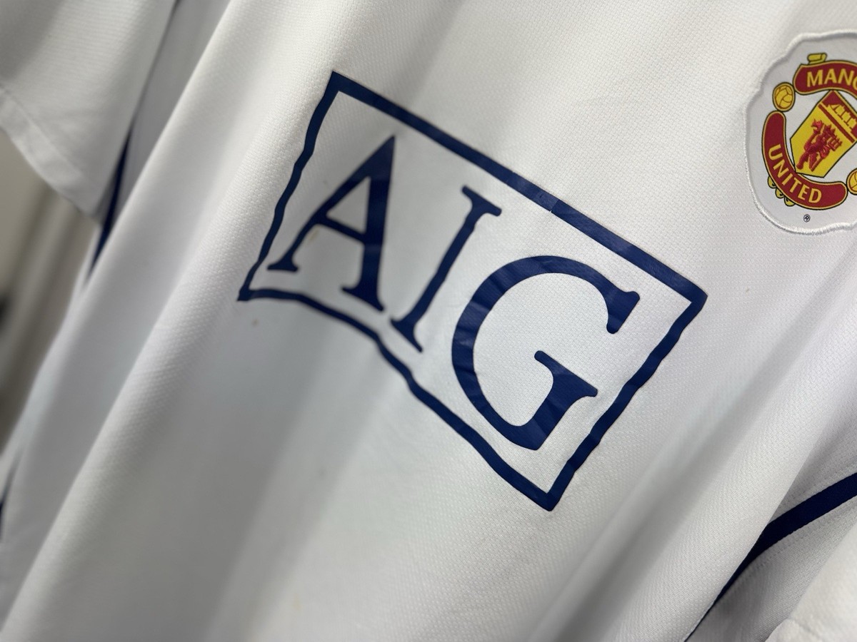 Berbatov #9 Nike AIG Manchester United Football White Soccer