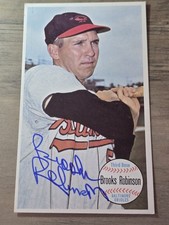 Brooks Robinson Signed Auto 1964 Topps Giants Baltimore Orioles Card #50