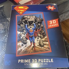 Superman Super Strength DC Comics 3D Jigsaw Puzzle 300 piece Prime 3D NEW SEALED