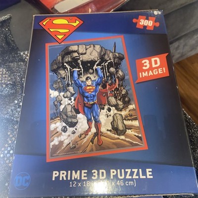 Superman Super Strength DC Comics 3D Jigsaw Puzzle 300 piece Prime 3D NEW SEALED