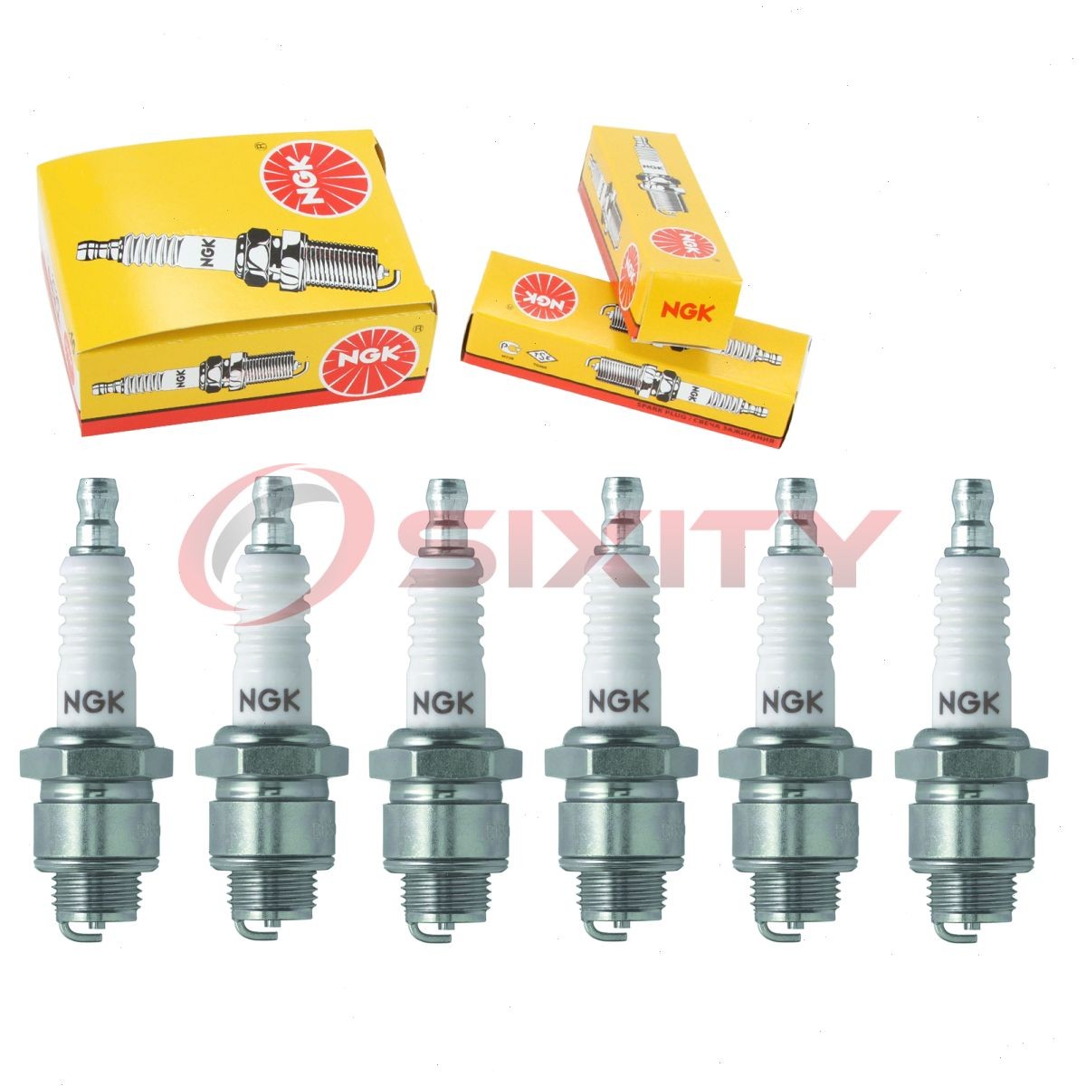 6 pcs NGK Standard Spark Plugs for 1946-1952 Pontiac Streamliner 3.9L L6 fa