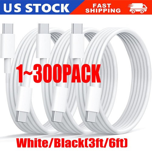 USB-C to USB C Type-C Fast Charging Data SYNC Charger Cable Cord 3/6/10FT lot - $253.89