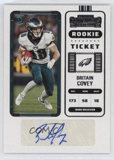 2022 Panini Contenders Rookie Ticket Britain Covey #280 Auto 2h5