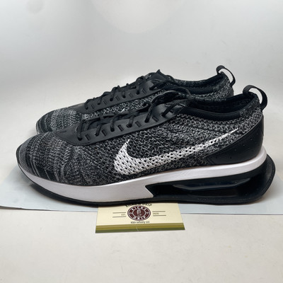 Size 10 - Nike Air Max Flyknit Racer DJ6106-001 Black/White Men Oreo NEW! | eBay