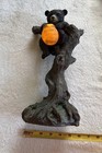 Black BearHanging In Tree Statue W/ Pot Of Honey  Lights Up ,Solar & Battery — photo 3