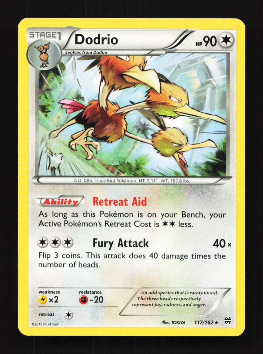 Dodrio 117/162 LP BREAKthrough English Pokemon Card TCG