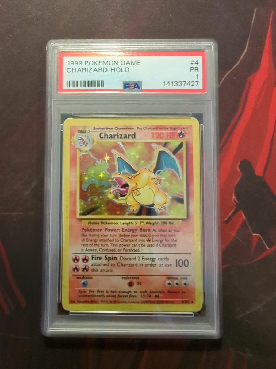 1999 Pokemon Game - Charizard 4/102 Base Set Holo PSA 1 | eBay