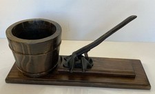 vintage cast iron nut cracker white mountain freezer 17โ made in USA Works Good