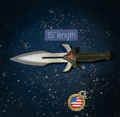 Handmade D'K Tahg Dagger, ConSafe Star Trek Klingon Knife, Dak Tag Cosplay Prop