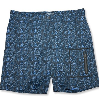 NWOT Mack Weldon 8'' Boardshorts SIZE 39 / 40 XL Whirlpool Blue Swim Trunk NEW