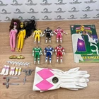 Vintage MMPR Power Rangers Lot Auto Morphin Figures Dolls Accessories Bandai 90s