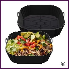1pcs Air Fryer Silicone Liners Square Airfryer Liners Reusable Air Fryer