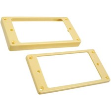 NEW Plastic Humbucking Pickup Ring Set for Epiphone Flat bottoms Slanted - CREAM