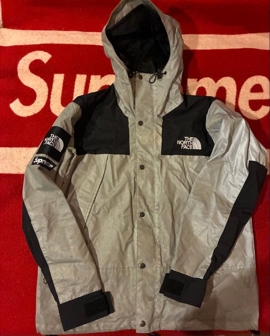 Supreme x THE NORTH FACE Reflective 3M Jacket Large L Size 2013 SS Collection