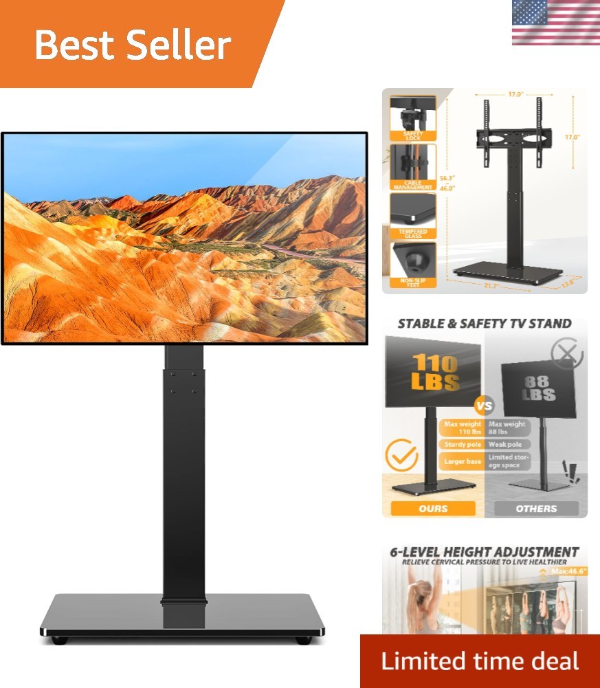 For 32-75 Inch Tvs Up To 110 Lbs With Glass Base