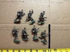 Lot 7 WW2 Lead Soldiers- Army Men, Toy Soldiers- Unnnown Brand, Painted WWII