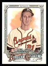 2025 Topps Allen & Ginter #33 Warren Spahn Milwaukee Braves