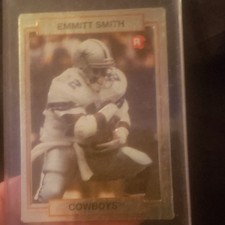 Pro Set 1990 Emmitt Smith Rookie #34 Dallas Cowboys NFL Football Trading Card. rookie card picture